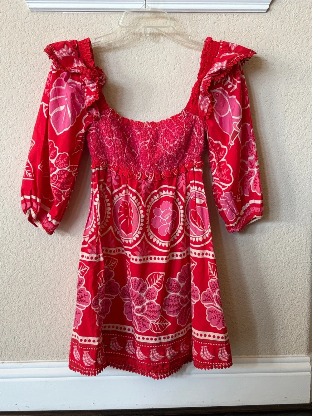 Farm Rio Summer Sunrise Mini Dress Size M